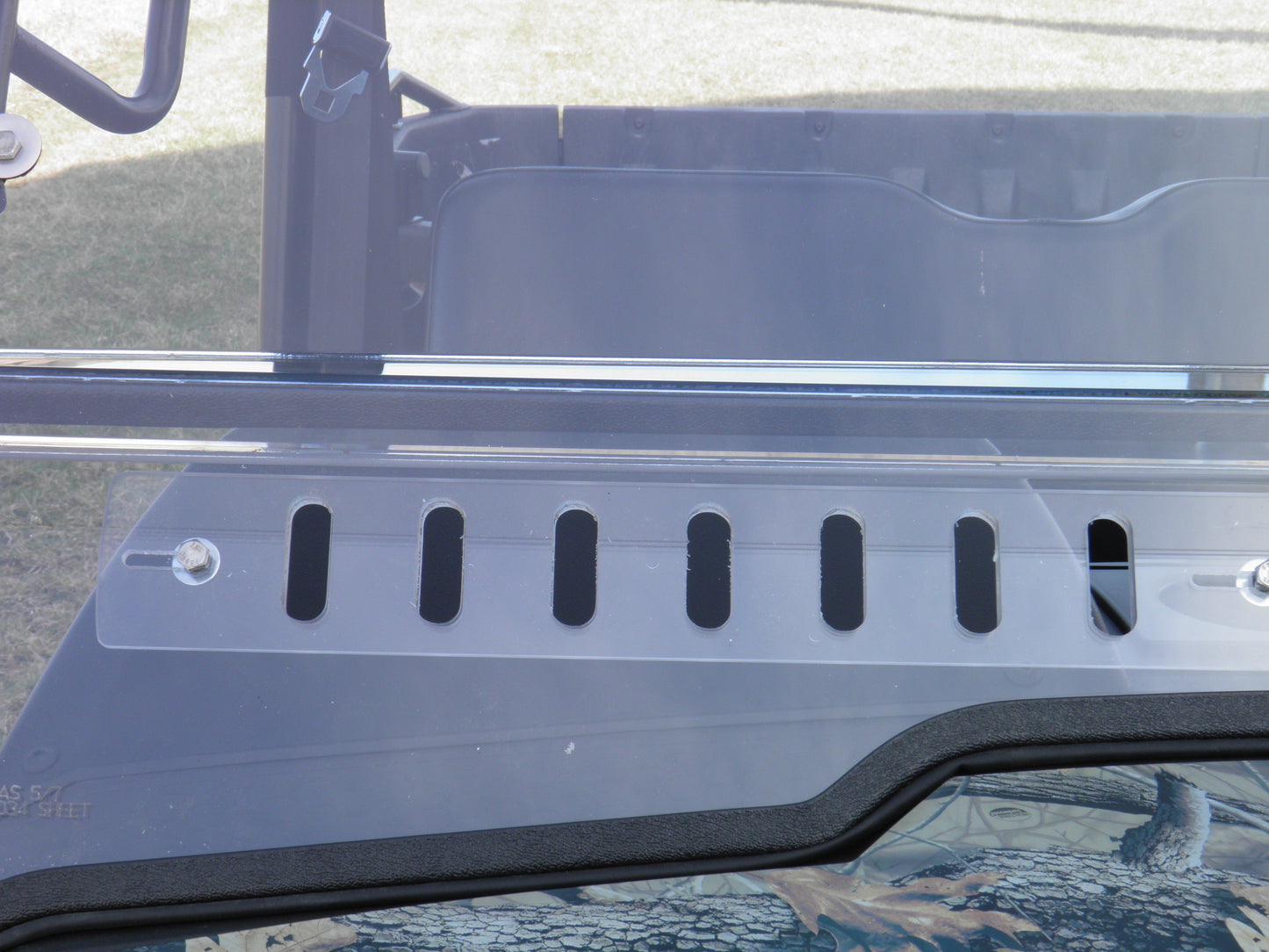 HiSun HS 750 Crew/Axis 750 Crew - 2 Pc Windshield with Vent, Clamp, and Hard Coat Options