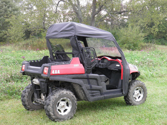 HiSun 800 - Vinyl Windshield/Top/Rear Combo (HIS800-WTR-BLK) - 3 Star UTV