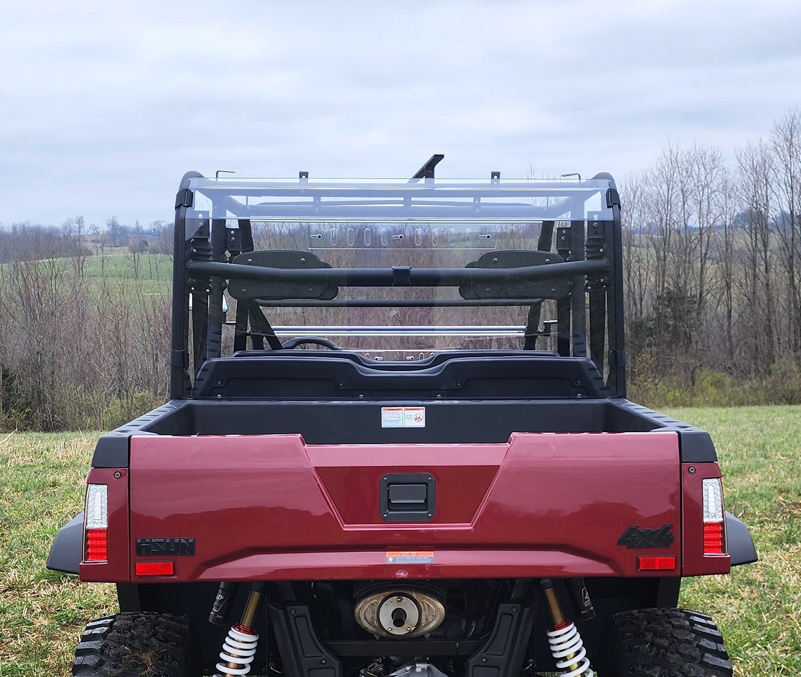 HiSun Sector 1000 Crew - 1 Pc Lexan Back Pane (HNSC1K-SBK-CLR) - 3 Star UTV