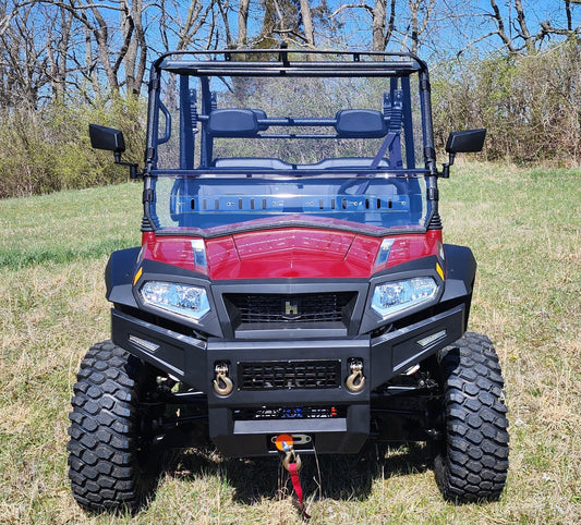 3 Star UTV HiSun Sector 1000 Crew - 2 Pc Windshield with Vent... - 3 Star UTV