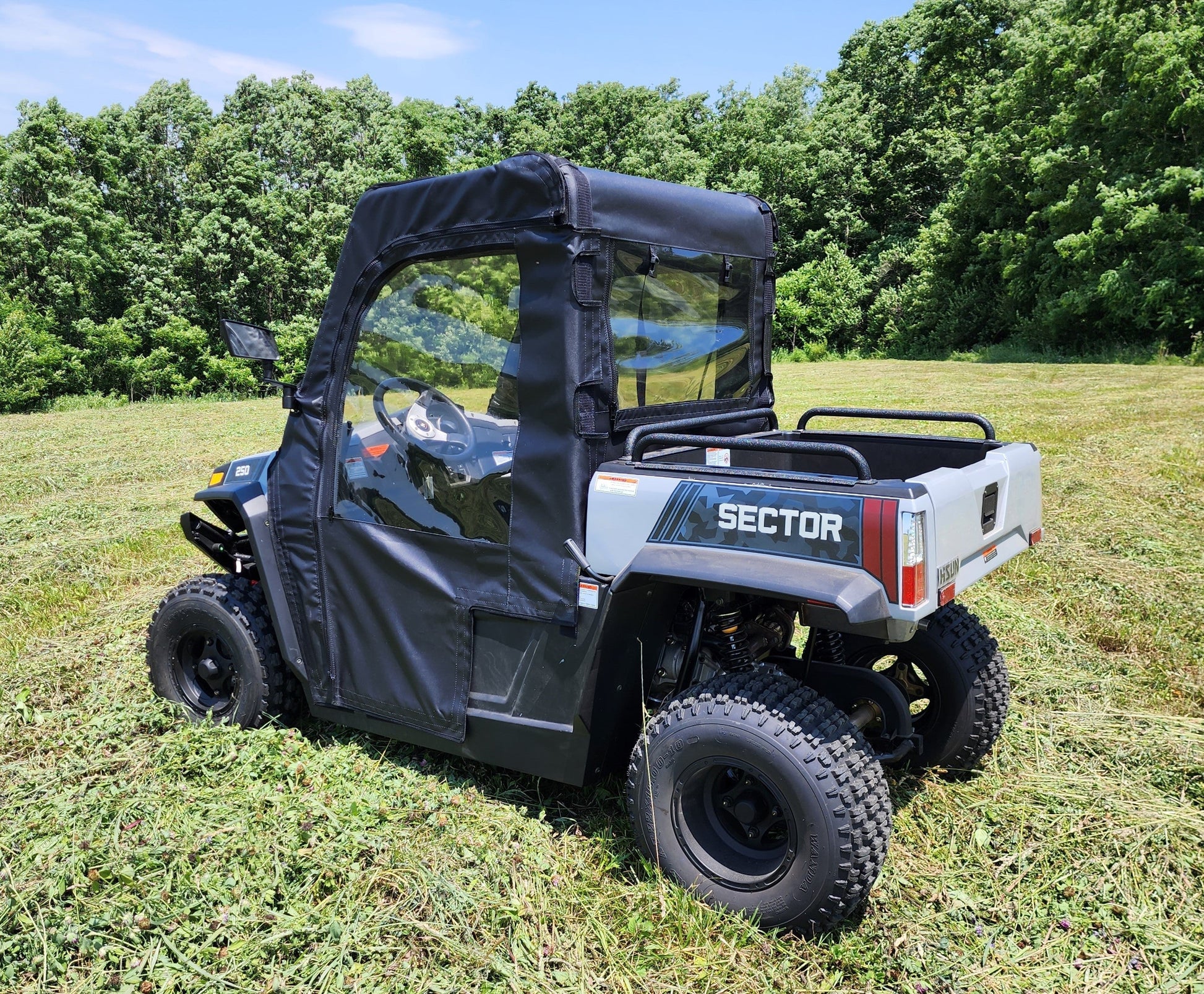 HiSun Sector 250 - Door/Rear Window Combo (HISS25-DRF-BLK) - 3 Star UTV