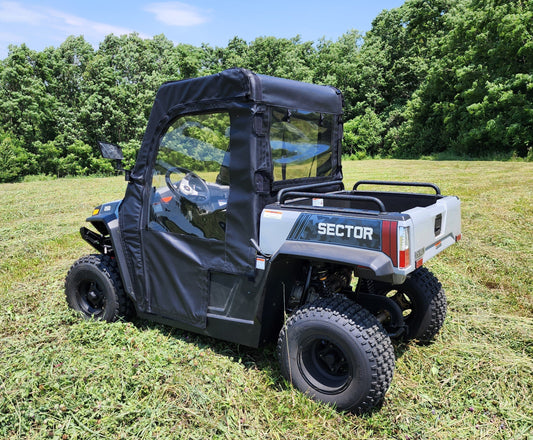 HiSun Sector 250 - Door/Rear Window Combo (HISS25-DRF-BLK) - 3 Star UTV