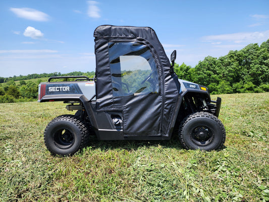 3 Star UTV HiSun Sector 250 - Soft Doors (HISS25-DOF-BLK) - 3 Star UTV
