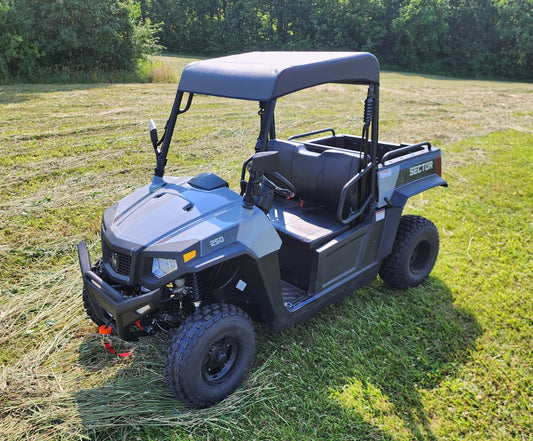 3 Star UTV HiSun Sector 250 - Soft Top Enclosure (HISS25-TCA-BLK) - 3 Star UTV