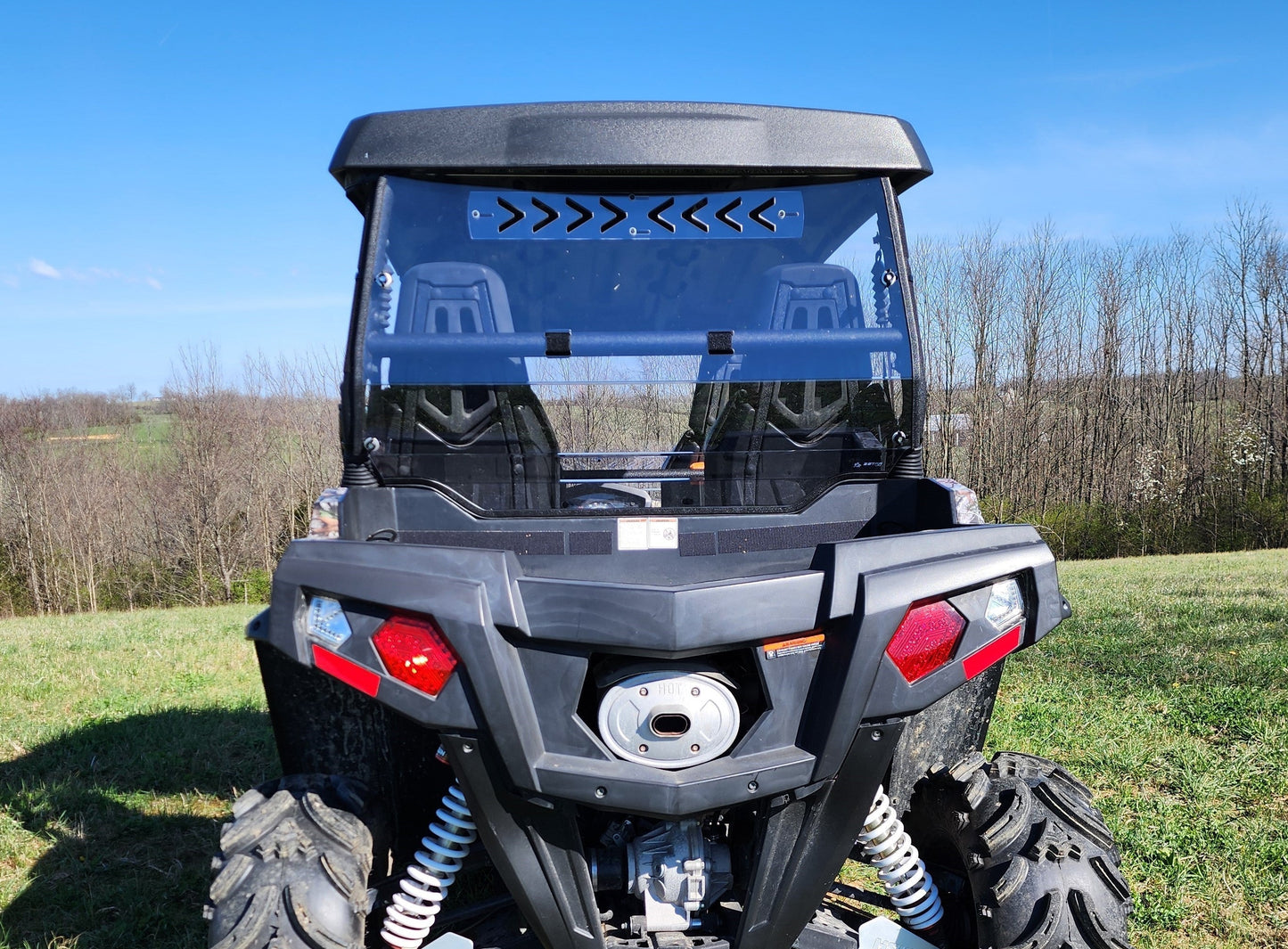 HiSun Strike 1000 Crew - 1 Pc Lexan Back Panel (HISK14-LBK-CLR) - 3 Star UTV