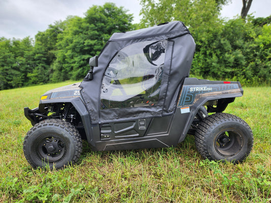 3 Star UTV HiSun Strike 250 - Soft Doors (HISK25-DOH-BLK) - 3 Star UTV
