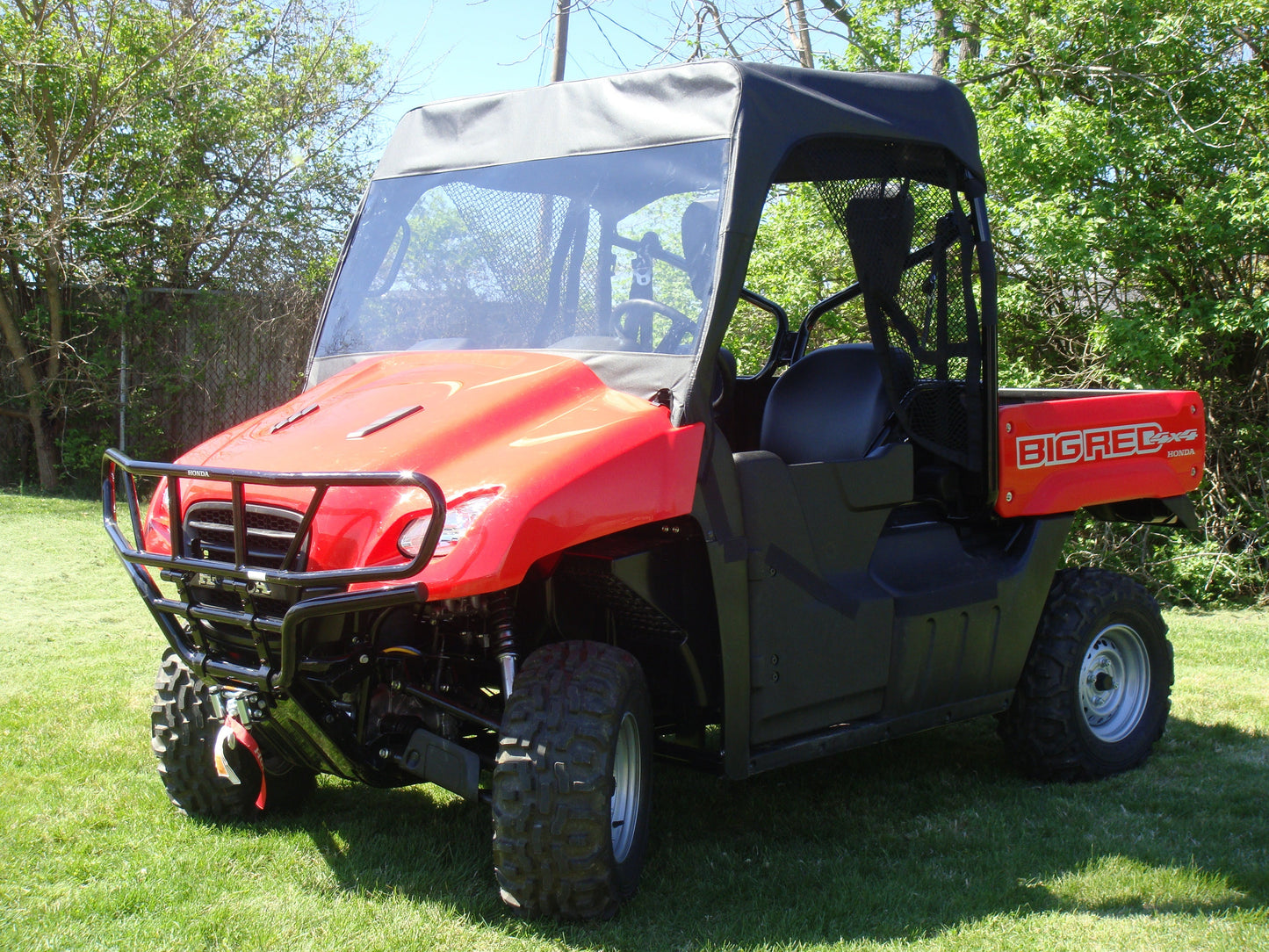 3 Star UTV Honda Big Red - Full Cab Enclosure with Vinyl Winds... - 3 Star UTV