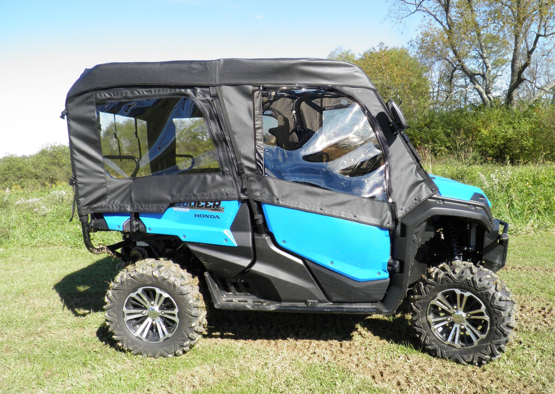 Honda Pioneer 1000-5 - Full Cab Enclosure for (HONP15-FCM-BLK) - 3 Star UTV