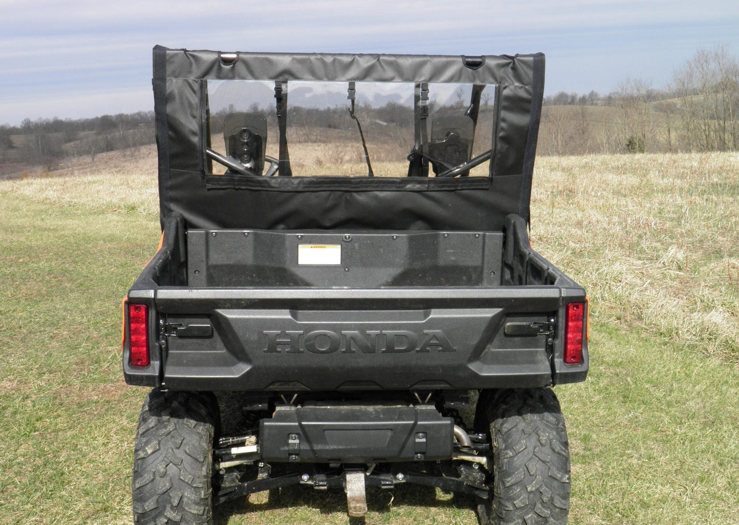 3 Star UTV Honda Pioneer 1000 - Soft Back Panel (HONP10-BCK-BLK) - 3 Star UTV