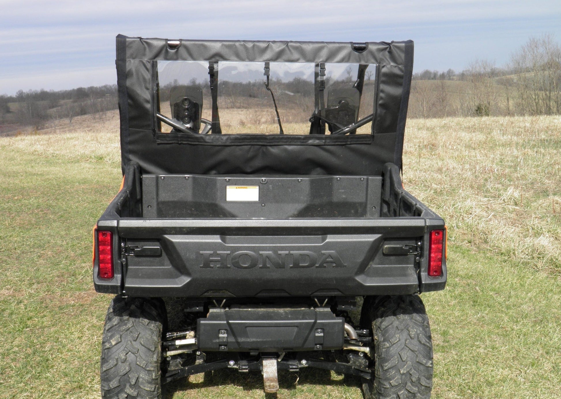 3 Star UTV Honda Pioneer 1000 - Soft Back Panel (HONP10-BCK-BLK) - 3 Star UTV