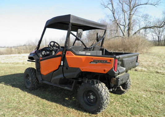 Honda Pioneer 1000 - Soft Top for Hard Windsh (HONP10-TCF-BLK) - 3 Star UTV