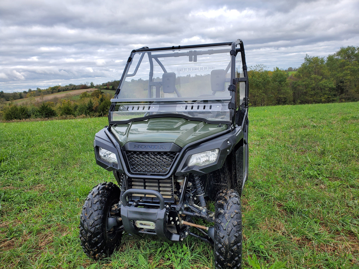 3 Star UTV Honda Pioneer 500/520 - 2 Pc Windshield with Vent... - 3 Star UTV