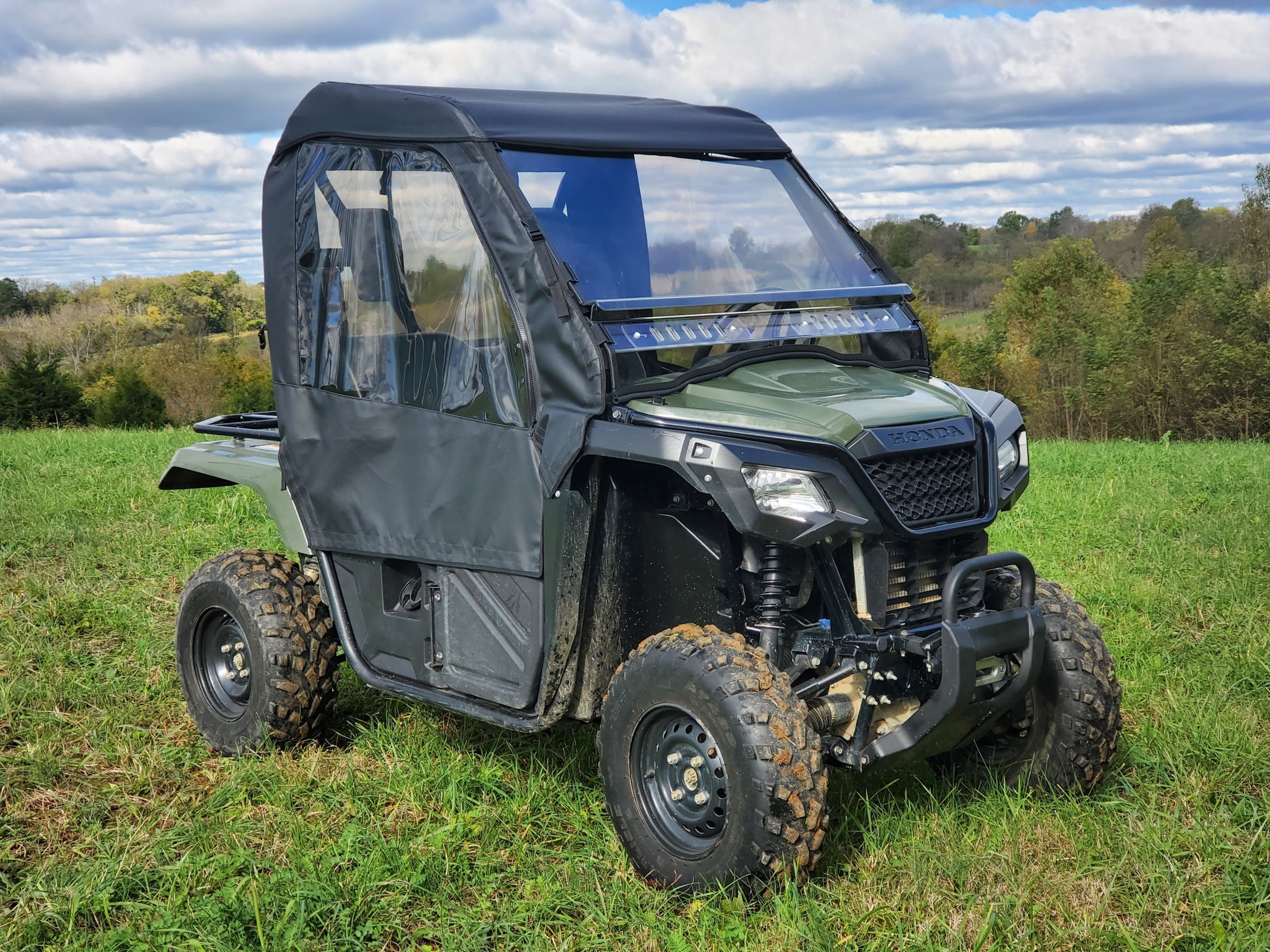 Honda Pioneer 500/520 - Full Cab Enclosure Fo (HONP50-FCH-BLK) - 3 Star UTV
