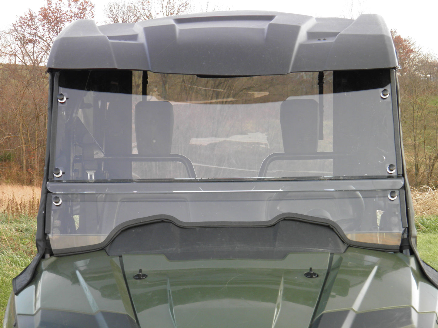 3 Star UTV Honda Pioneer 700 4-Seater - 2 Pc Windshield with C... - 3 Star UTV