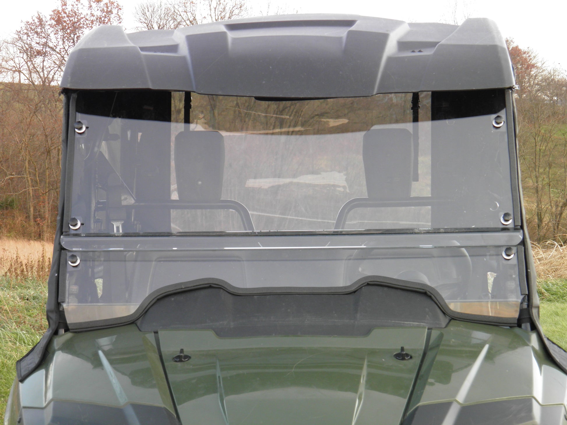 3 Star UTV Honda Pioneer 700 4-Seater - 2 Pc Windshield with C... - 3 Star UTV