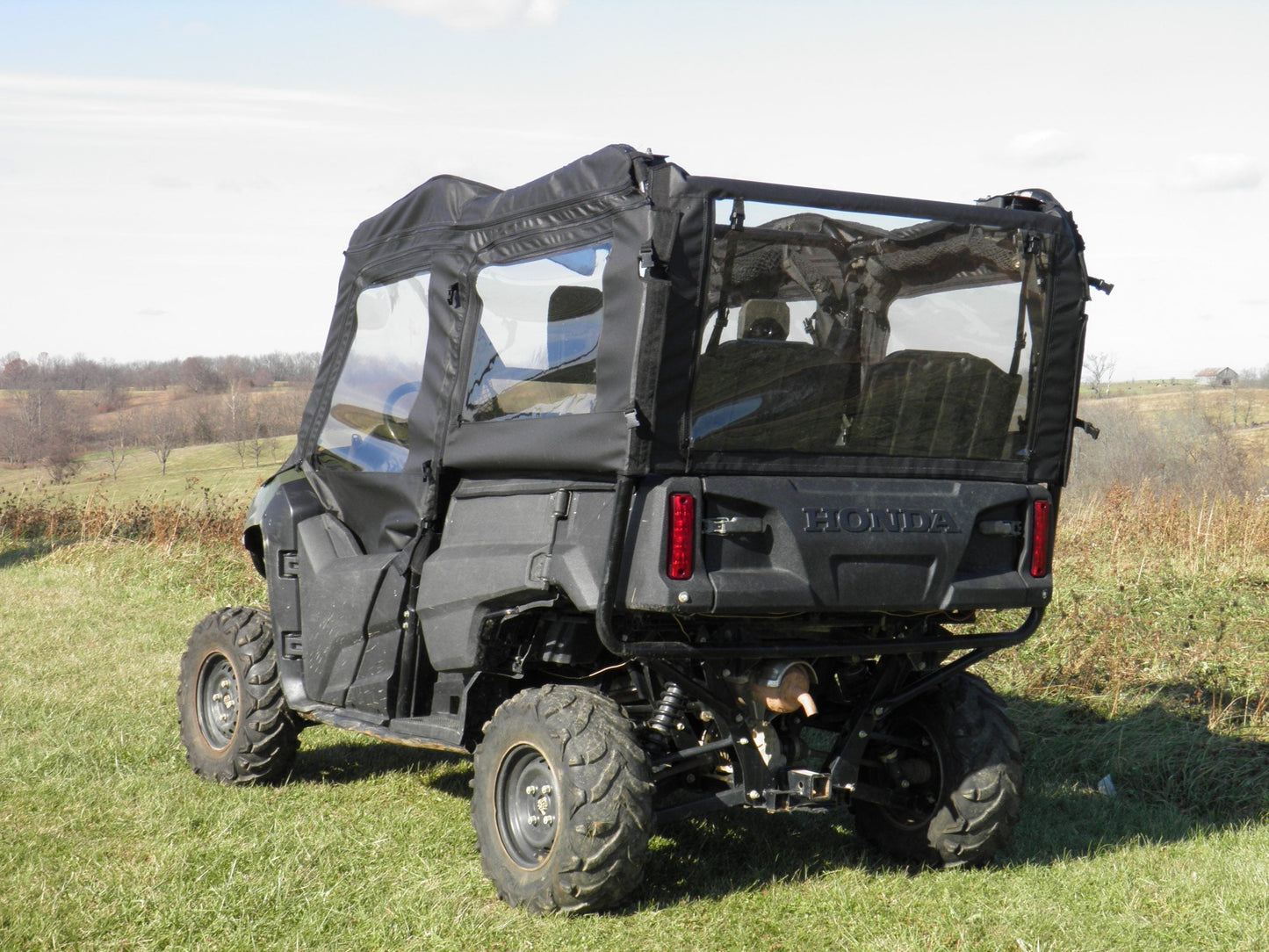 Honda Pioneer 700 4-Seater - Door/Rear Window (HONP74-DRH-BLK) - 3 Star UTV