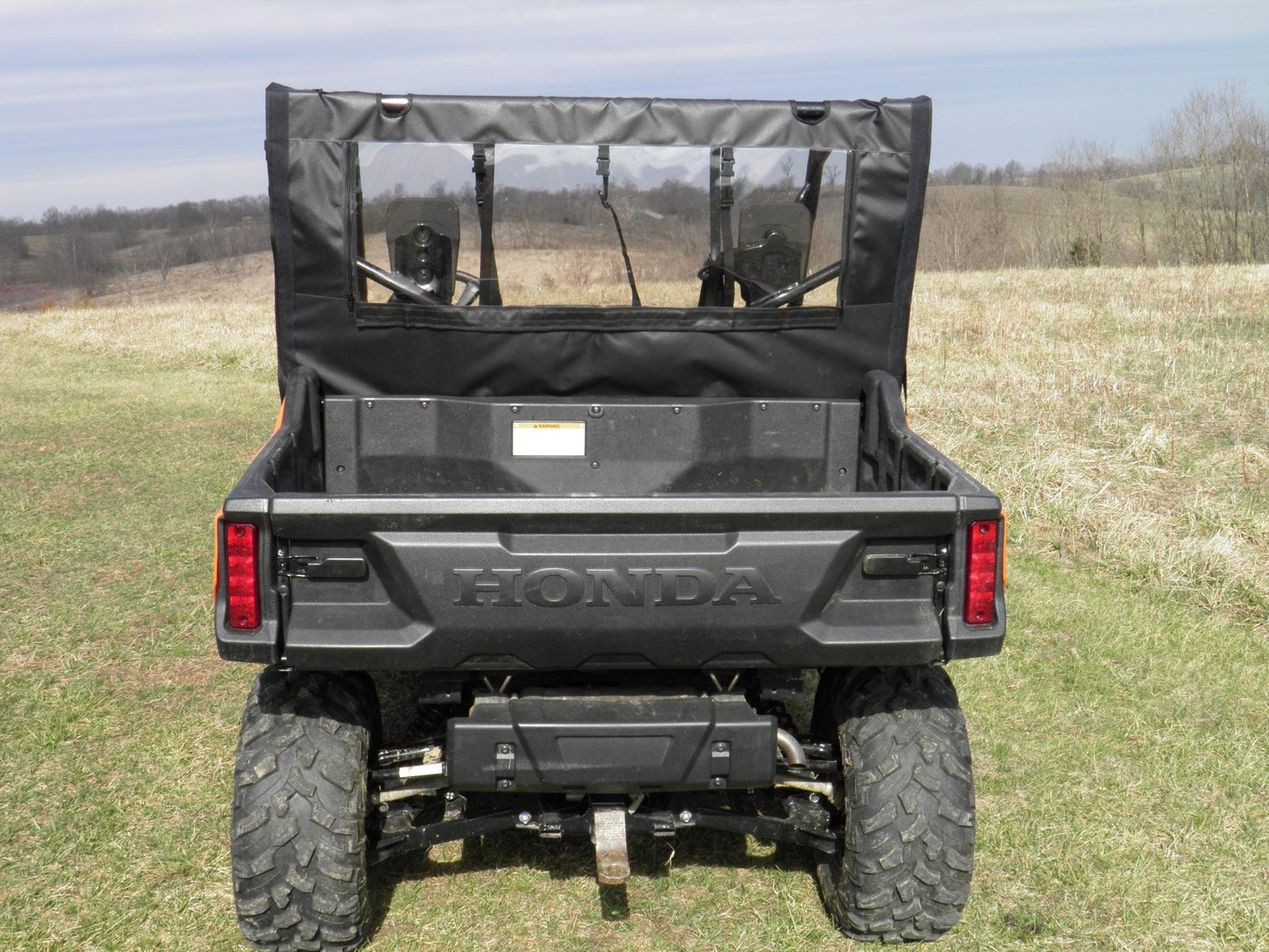 Honda Pioneer 700 4-Seater - Soft Back Panel (HONP74-BCK-BLK) - 3 Star UTV