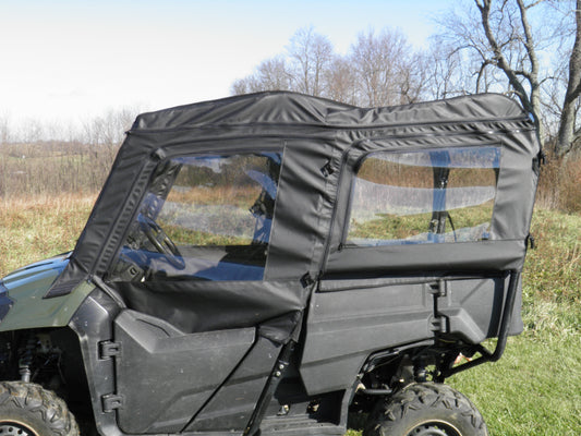 Honda Pioneer 700 4-Seater - Soft Doors (HONP74-DOH-BLK) - 3 Star UTV