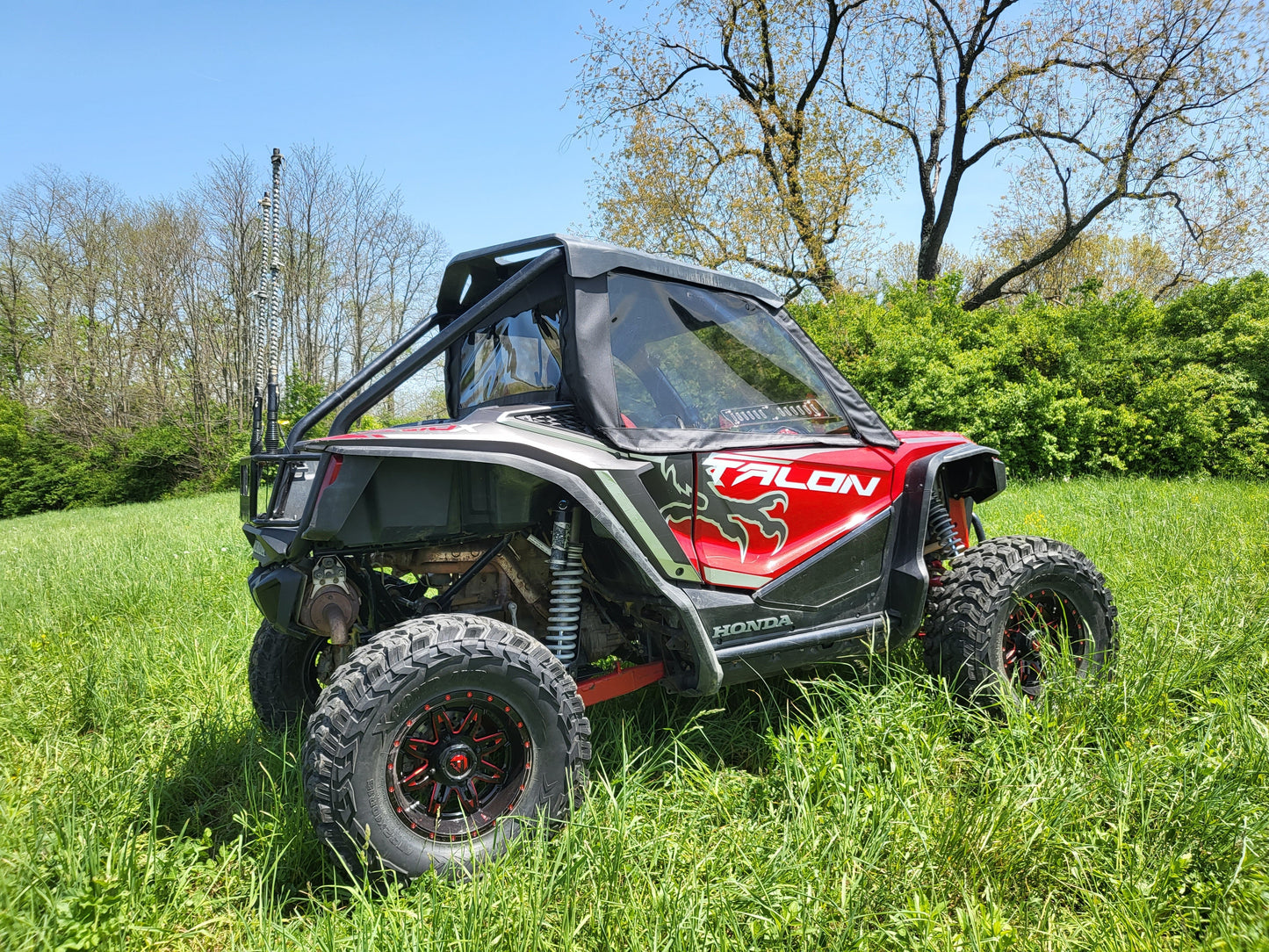 Honda Talon 2-Seater - Upper Doors/Rear Panel (HONT10-DRH-BLK) - 3 Star UTV