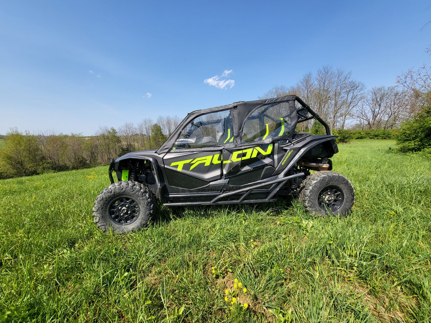 Honda Talon 4-Seater - Soft Upper Doors (HONT14-DOH-BLK) - 3 Star UTV