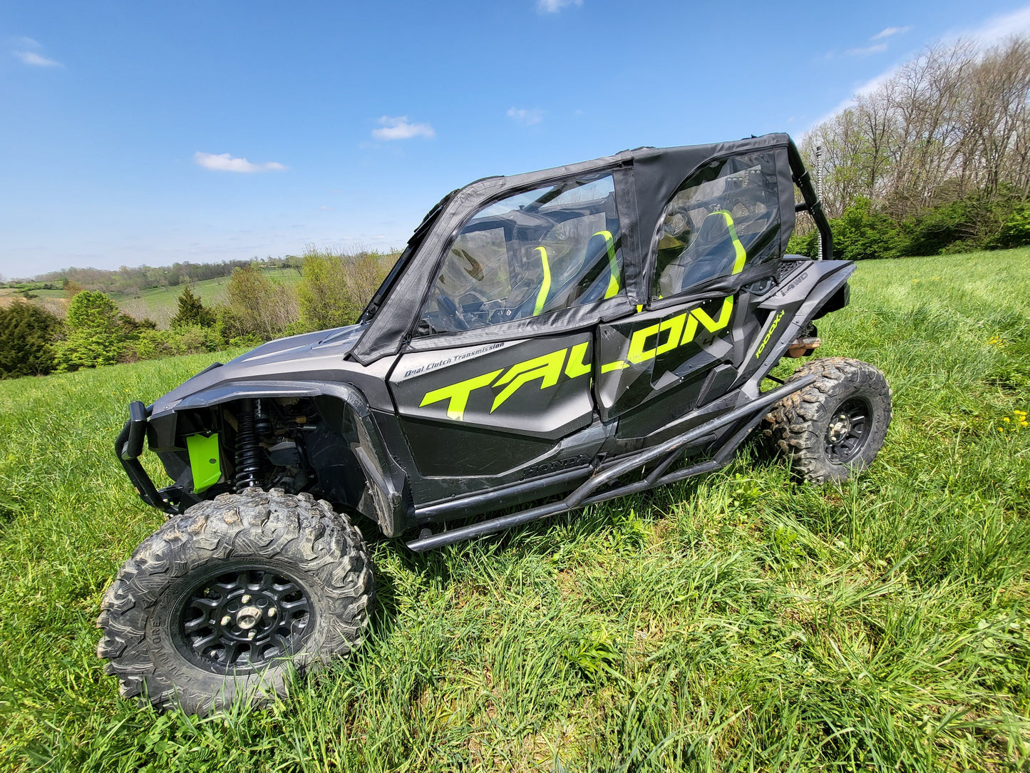 Honda Talon 4-Seater - Upper Doors/Rear Windo (HONT14-DRH-BLK) - 3 Star UTV