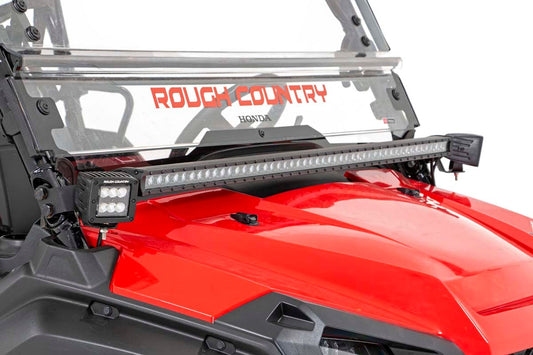 LED Light Kit | Cage Mount | 2" Black Pair | Honda Pioneer 1000 