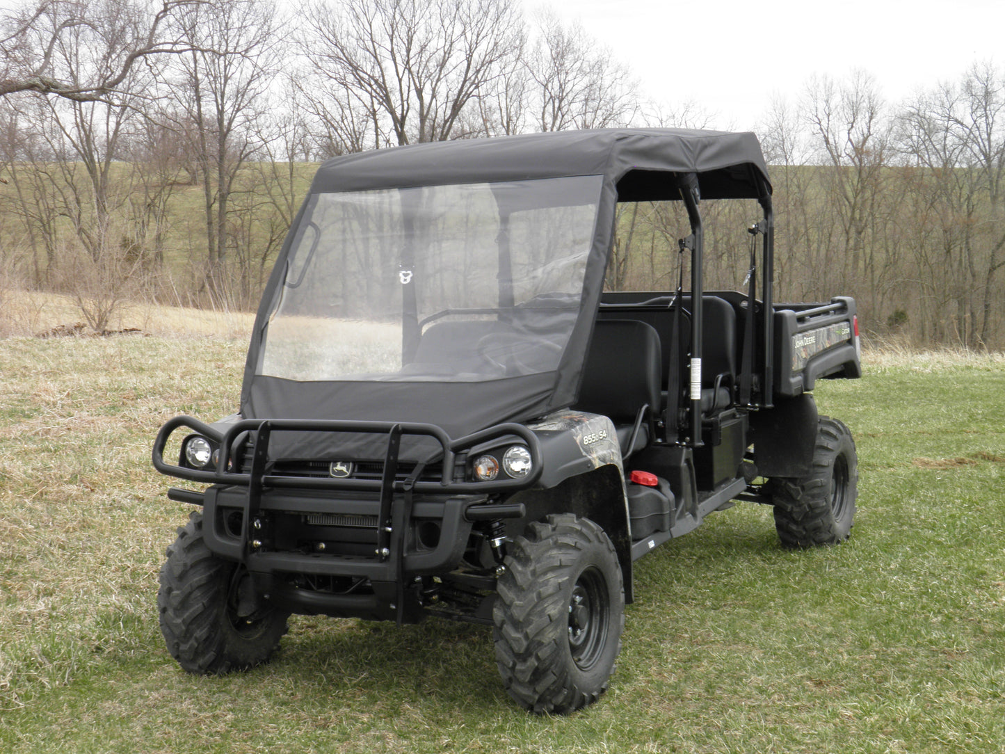 John Deere 550/560/590 4-Seater - Vinyl Winds (JDG5S4-WTR-BLK) - 3 Star UTV