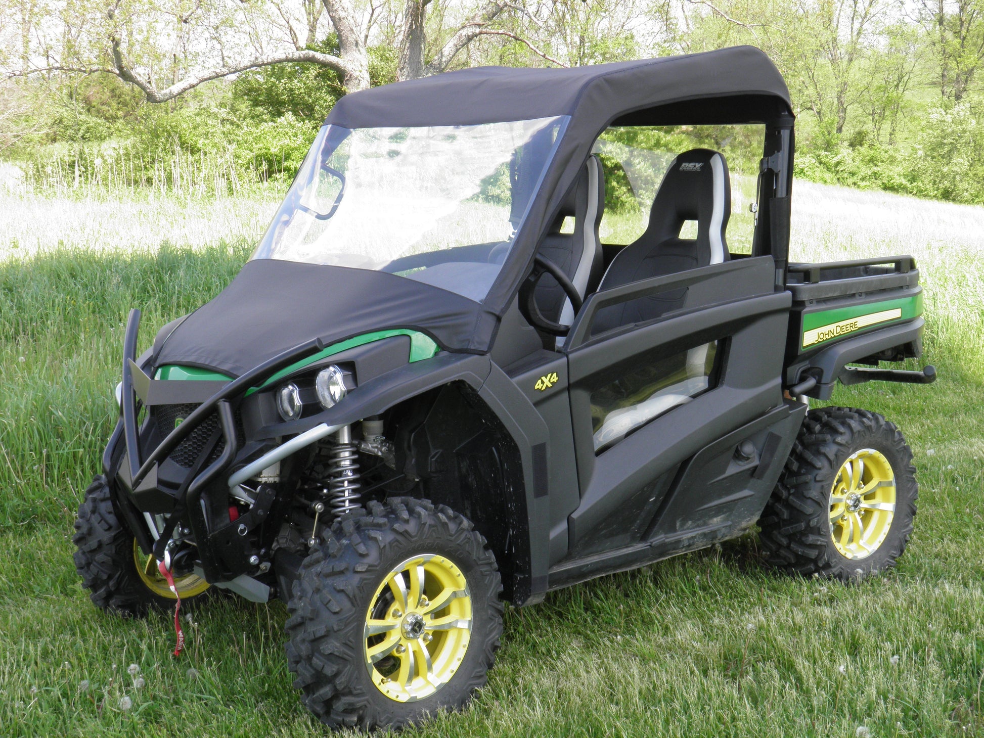 John Deere 850i/860i - Vinyl Windshield/Top C (JDG850-WTO-BLK) - 3 Star UTV