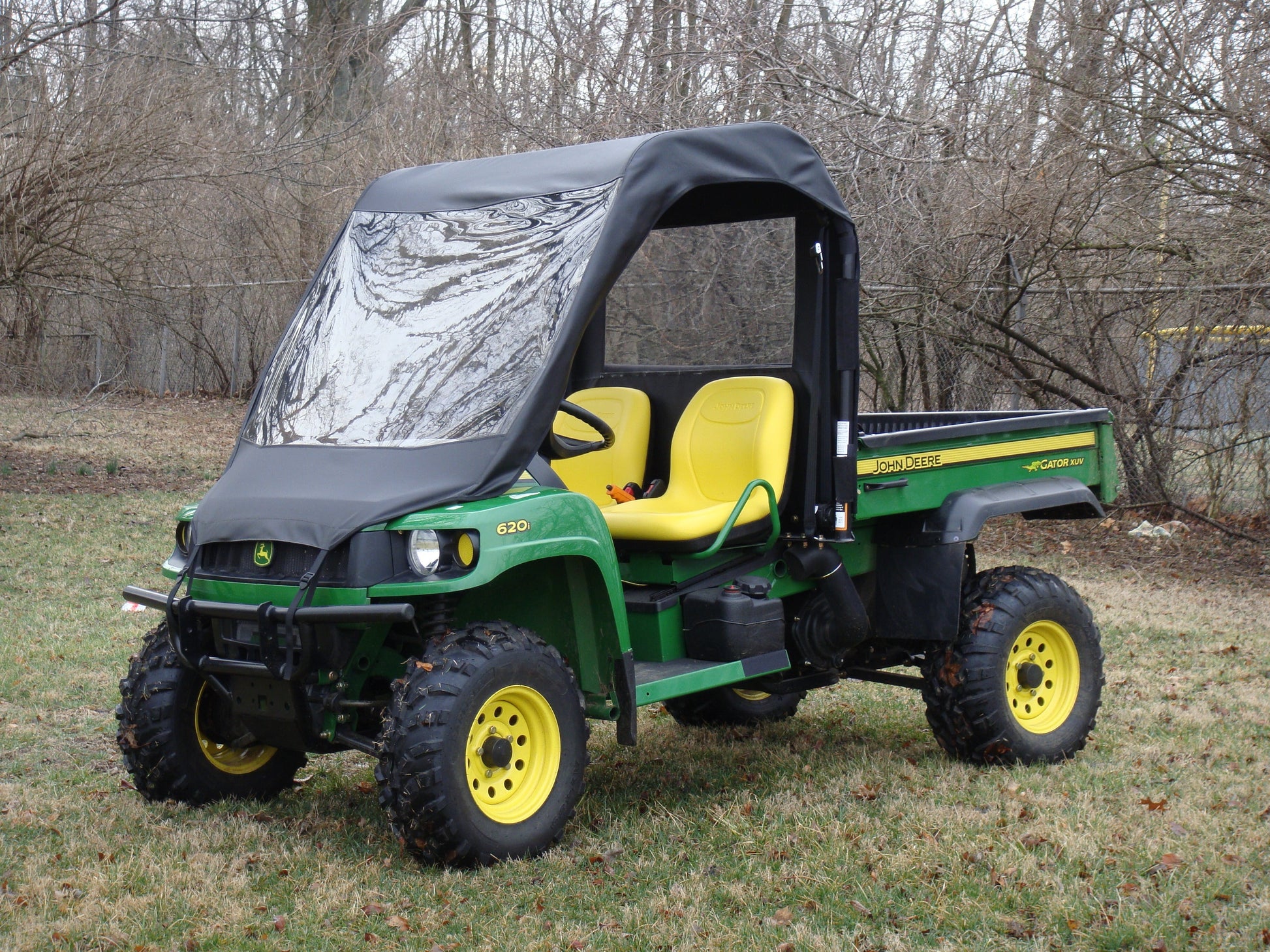 John Deere Gator HPX/XUV - Vinyl Windshield/T (JDGXUV-WTR-BLK) - 3 Star UTV