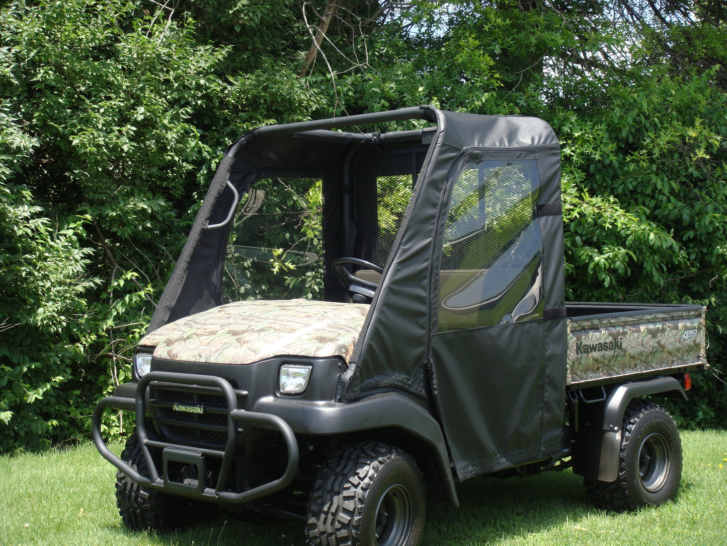 3 Star UTV Kawasaki Mule 3000/3010 - Soft Doors (KAW301-DOF-BLK) - 3 Star UTV