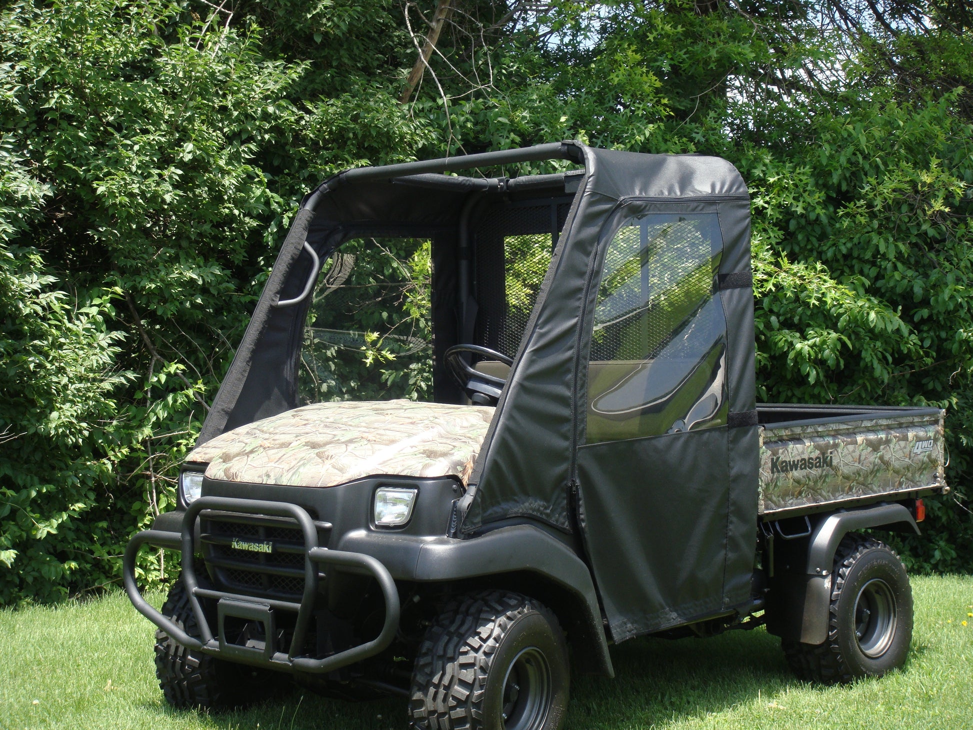 3 Star UTV Kawasaki Mule 3000/3010 - Soft Doors (KAW301-DOF-BLK) - 3 Star UTV