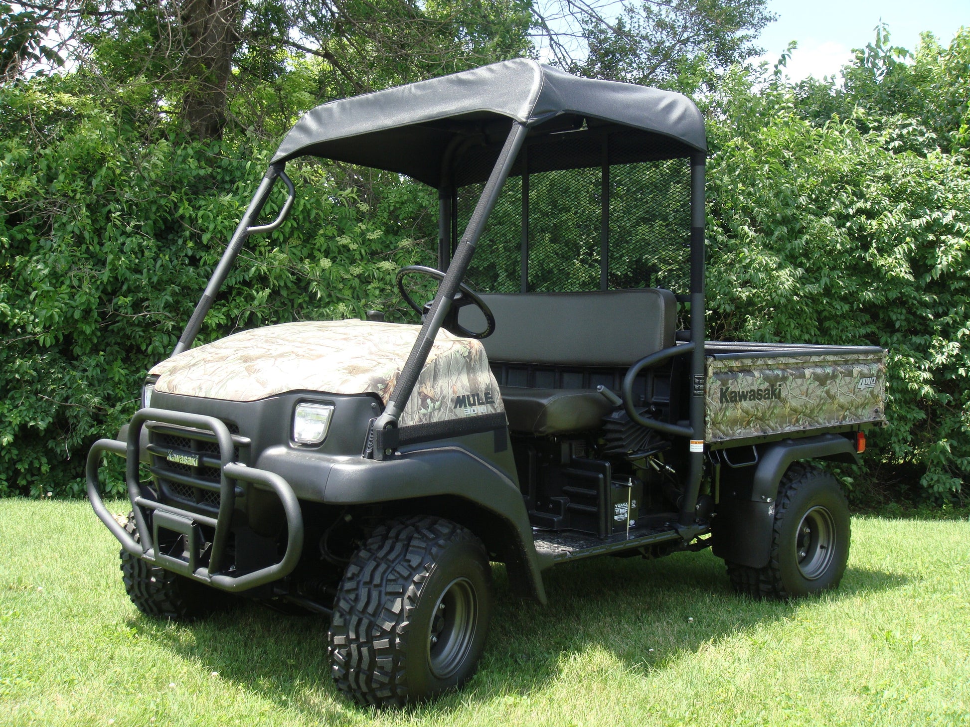 3 Star UTV Kawasaki Mule 3000/3010 - Soft Top (KAW301-TCA-BLK) - 3 Star UTV