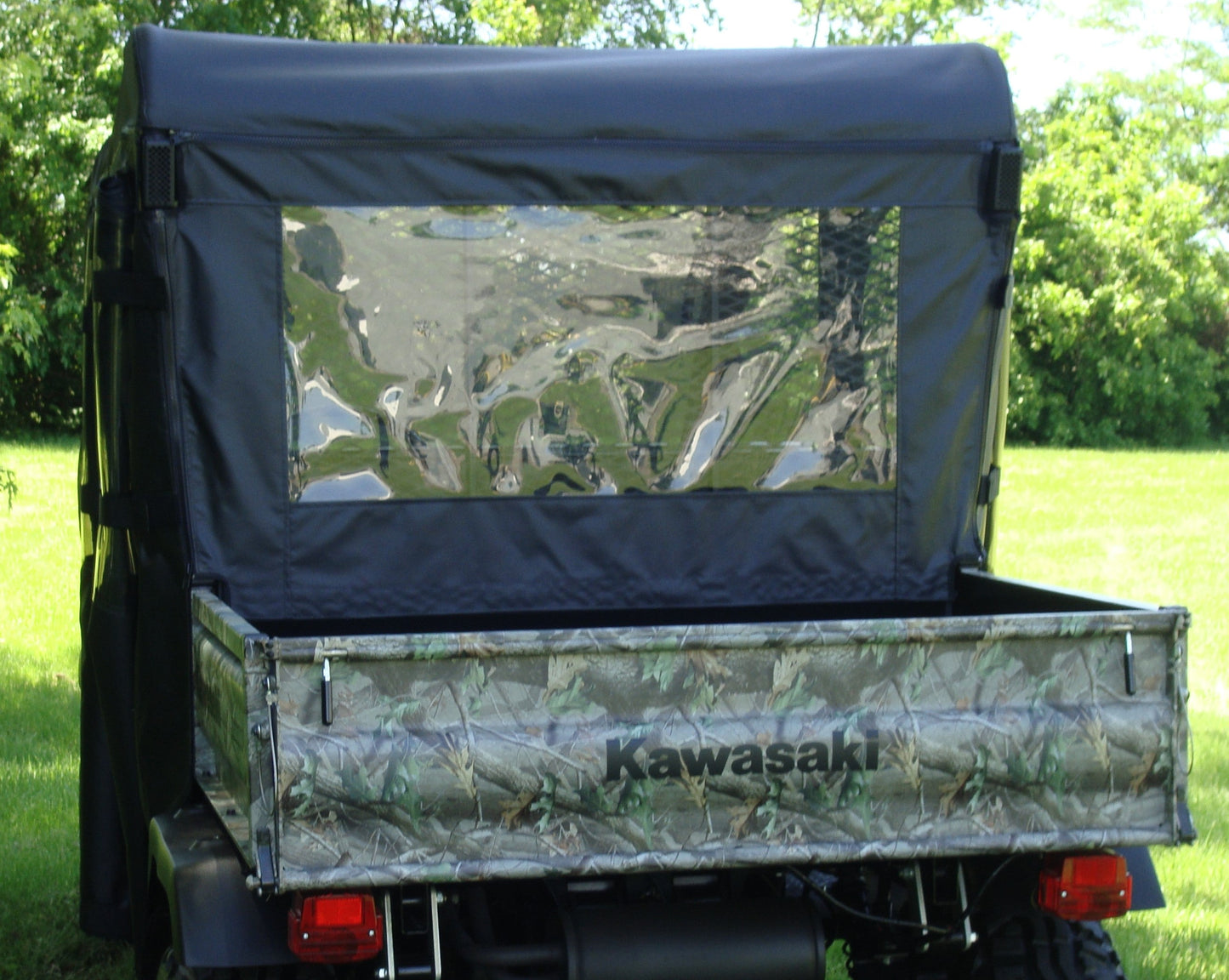 Kawasaki Mule 3000/3010 Trans - Soft Back Panel (KAW30T-BCK-BLK) - 3 Star UTV