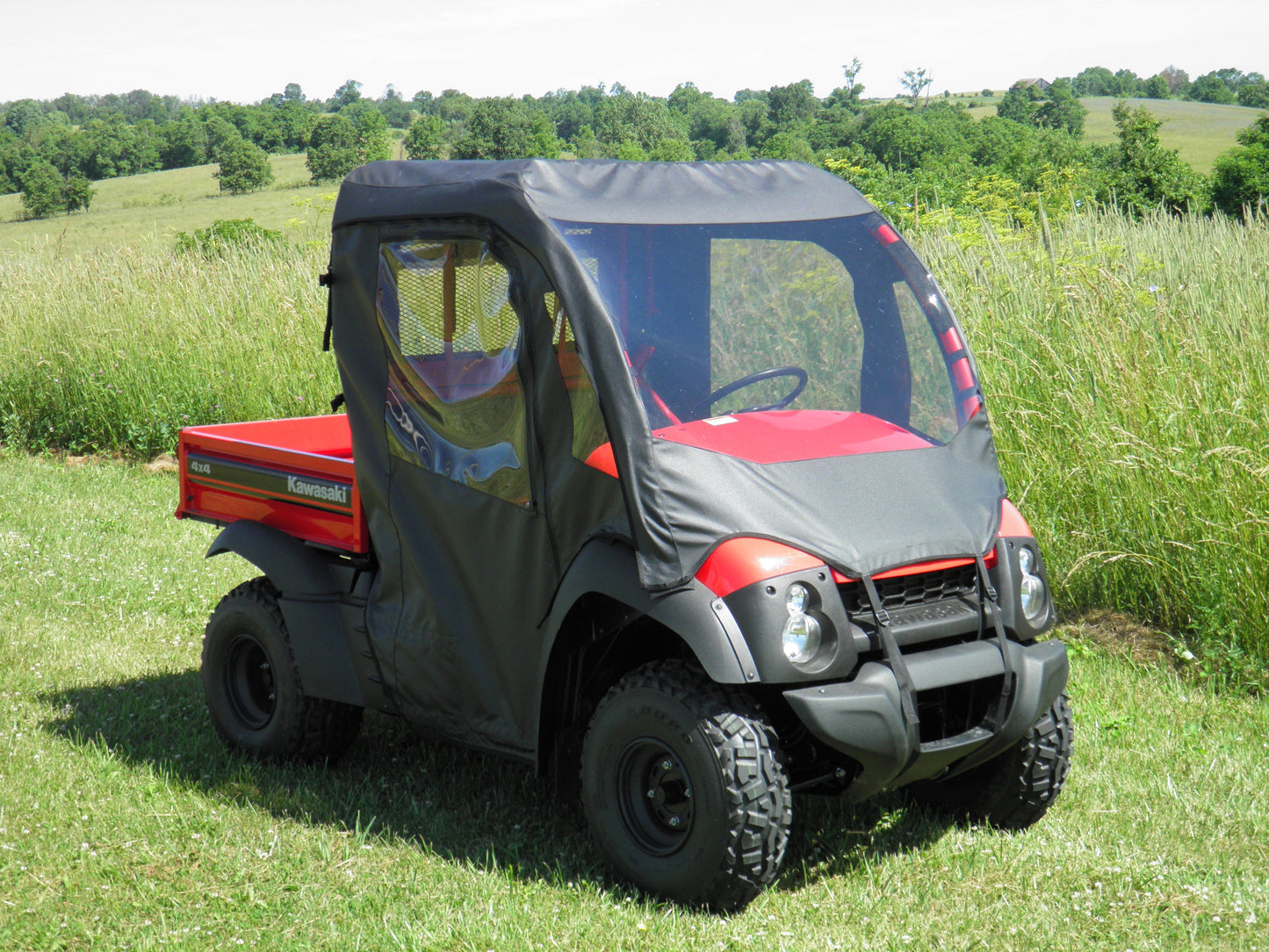 Kawasaki Mule 600/610 - Full Cab Enclosure wi (KAW610-FCE-BLK) - 3 Star UTV
