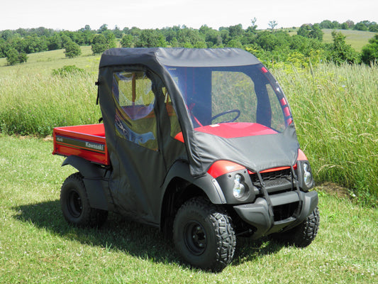 Kawasaki Mule 600/610 - Full Cab Enclosure wi (KAW610-FCE-BLK) - 3 Star UTV