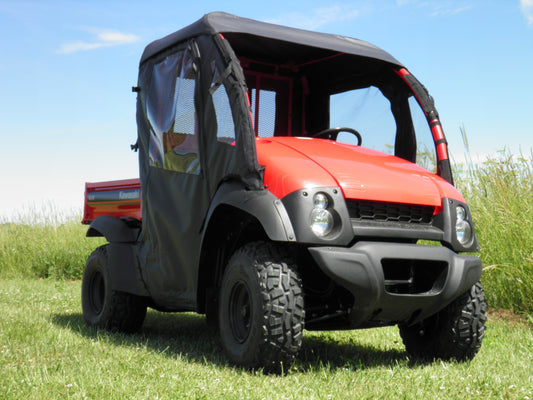 Kawasaki Mule 600/610 - Full Cab Enclosure fo (KAW610-FCF-BLK) - 3 Star UTV