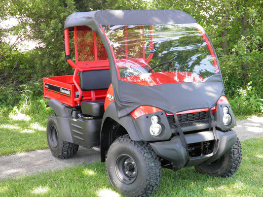 Kawasaki Mule SX - Vinyl Windshield/Top Combo (KAWMSX-WTO-BLK) - 3 Star UTV