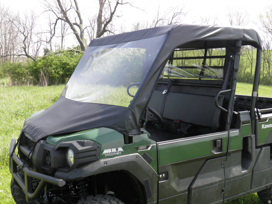 Kawasaki Pro FX - Vinyl Windshield/Top/Rear C (KAWPFX-WTR-BLK) - 3 Star UTV