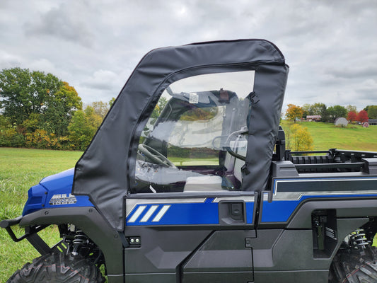 3 Star UTV Kawasaki Pro FXR - Upper Canvas Doors (KAWFXR-DOH-BLK) - 3 Star UTV