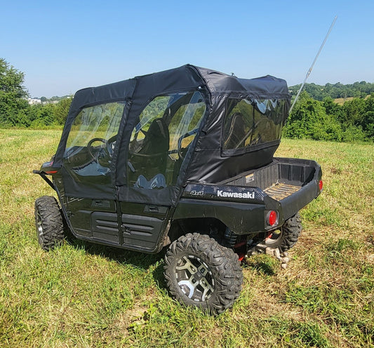 Kawasaki Teryx 4-Seater - Door/Rear Window Combo (KAWTR4-DRH-BLK) - 3 Star UTV