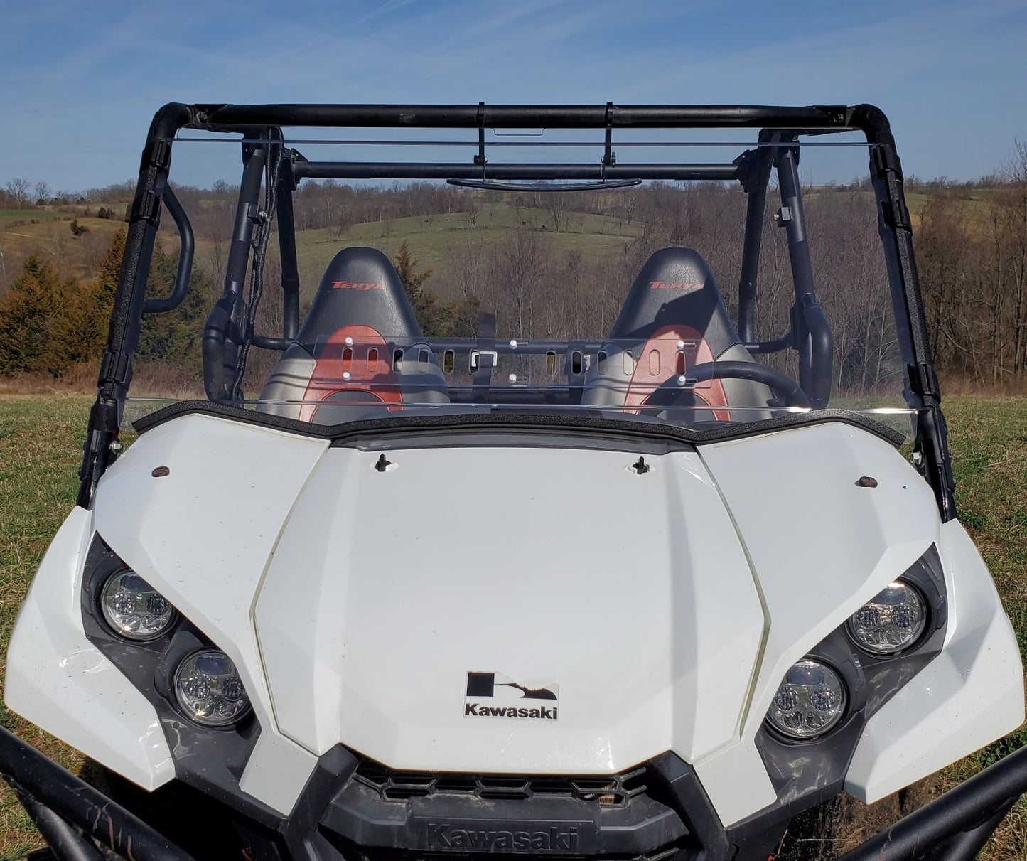 3 Star UTV Kawasaki Teryx 800 - 1 Pc Windshield w/Clamp, Vent... - 3 Star UTV