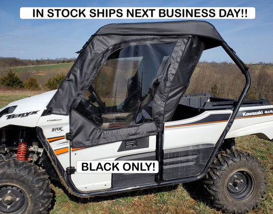 Kawasaki Teryx 800 (2-Seater) - Soft Doors (KAWT16-DOH-BLK) - 3 Star UTV