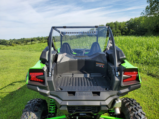 Kawasaki Teryx KRX - 1 Pc Lexan Back Panel w/ (KAWKRX-SBK-CLR) - 3 Star UTV