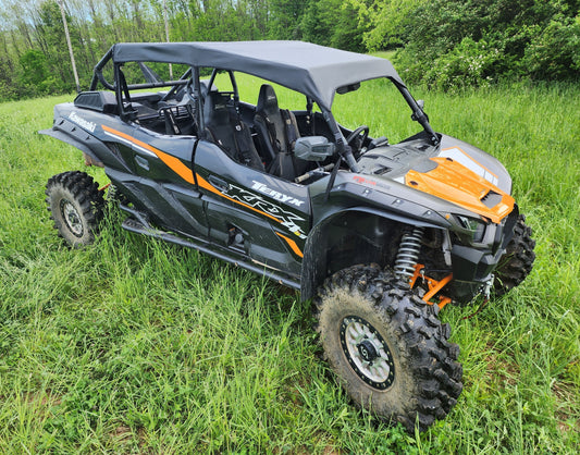 Kawasaki Teryx KRX Crew - Canvas Top for Hard (KAWKR4-TCF-BLK) - 3 Star UTV