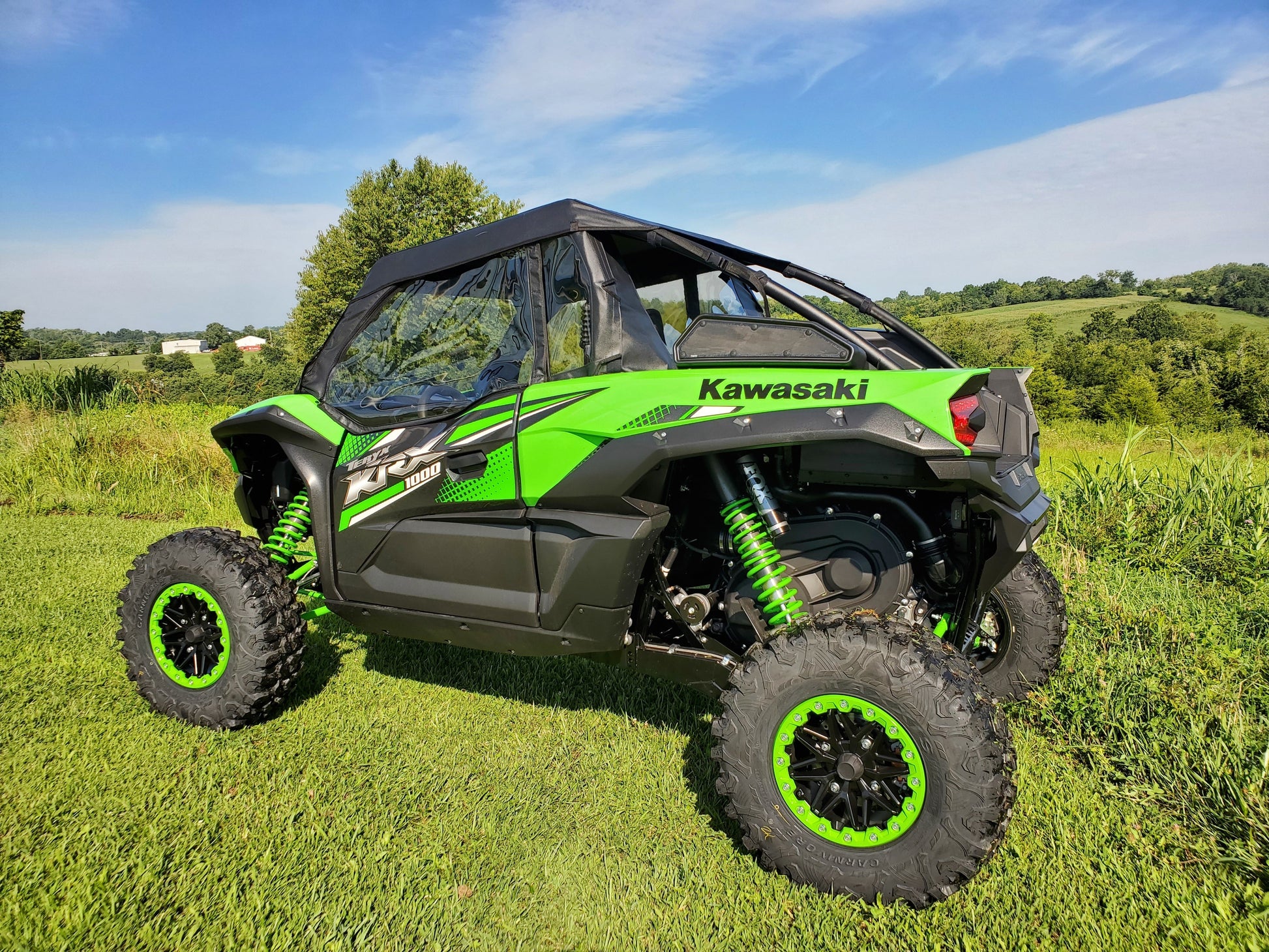 Kawasaki Teryx KRX - Door/Rear Window Combo (KAWKRX-DRH-BLK) - 3 Star UTV