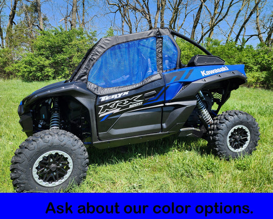 Kawasaki Teryx KRX - Upper Doors with Mesh (KAWKRX-DOH-MBL-1) - 3 Star UTV