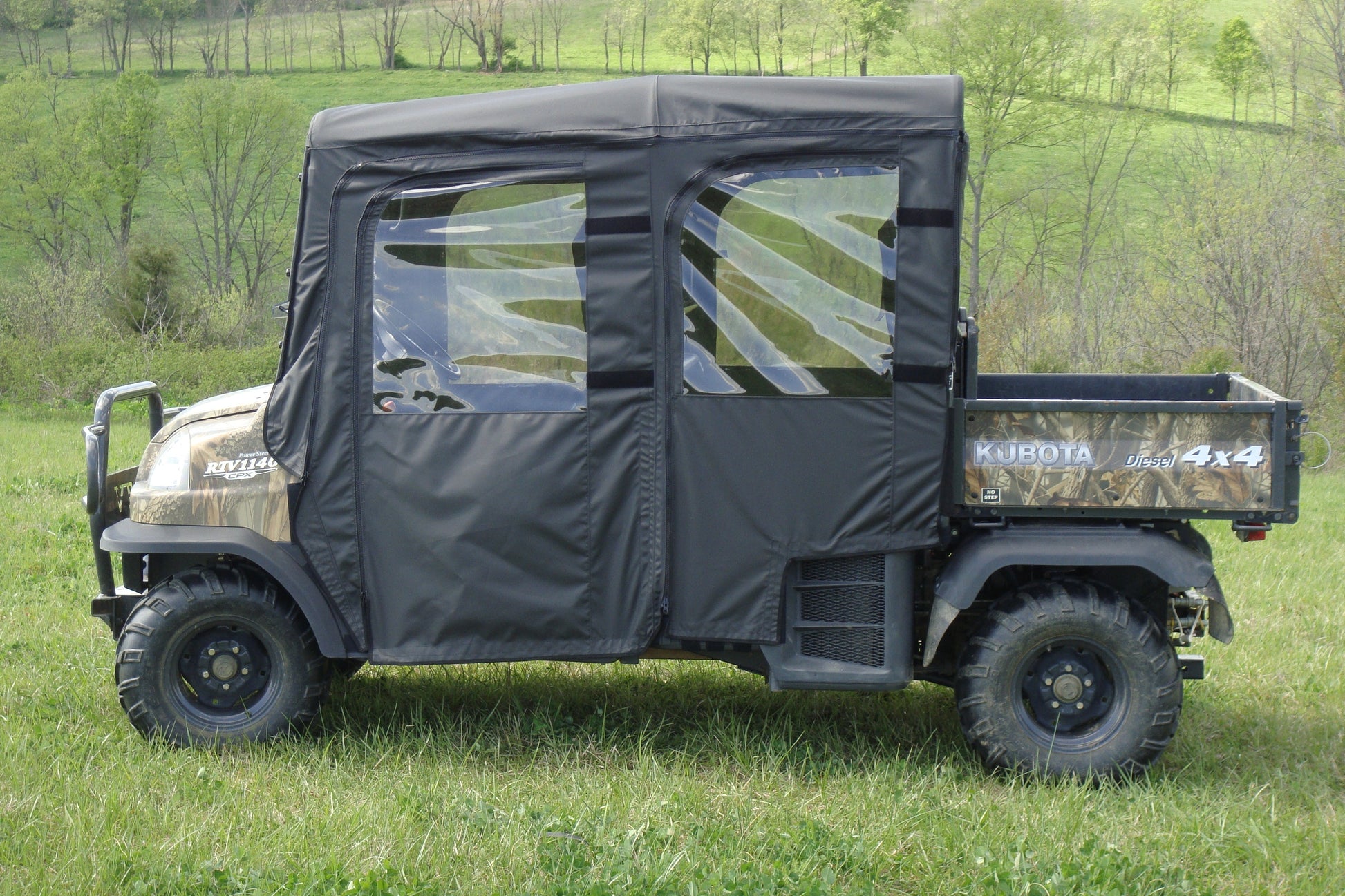 3 Star UTV Kubota RTV 1140 - Soft Doors (KUB140-DOF-BLK) - 3 Star UTV