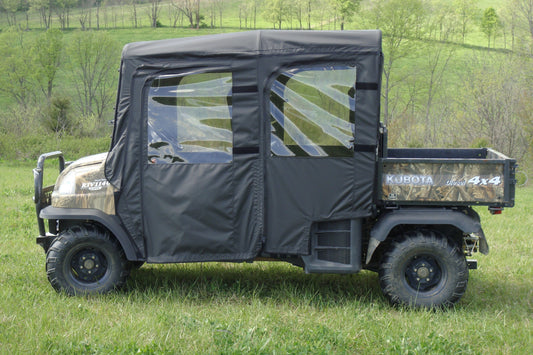 3 Star UTV Kubota RTV 1140 - Soft Doors (KUB140-DOF-BLK) - 3 Star UTV