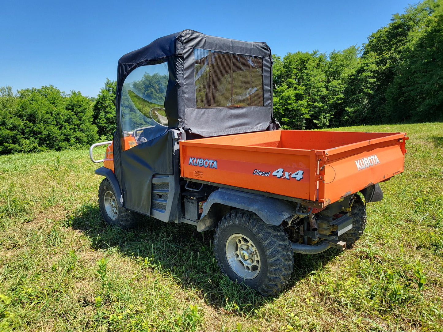 Kubota RTV 900/1120 - Door/Rear Window Combo (KUB900-DRF-BLK) - 3 Star UTV