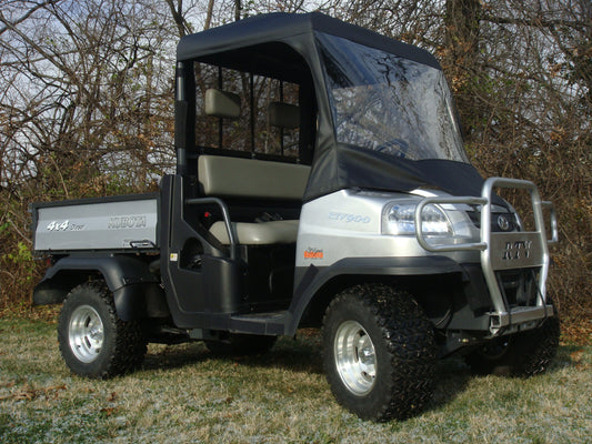 Kubota RTV 900/1120 - Vinyl Windshield/Top/Re (KUB900-WTR-BLK) - 3 Star UTV